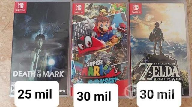 Juegos de switch en perfecto estado