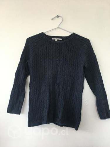 Sweater azul marino trenzado Tomy Hilfiger S