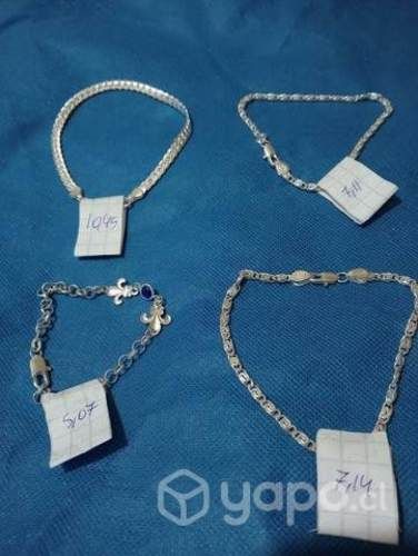 Cadenas y pulseras de plata