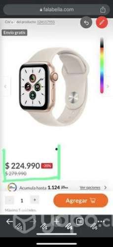 Apple Watch SE 40 mm Gold nuevo