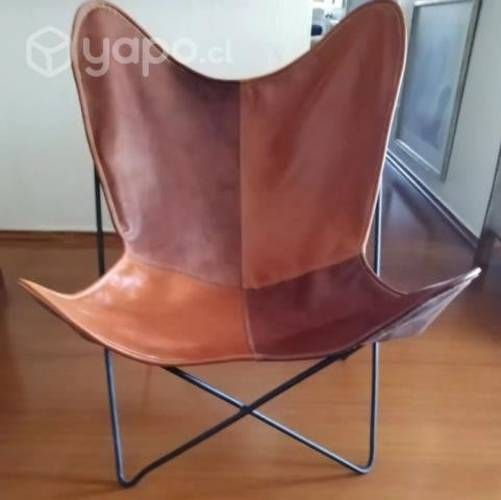 Sitial mariposa cuero legítimo