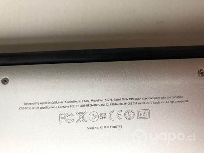 Macbook pro 12gb ram ssd 750gb almacenamiento