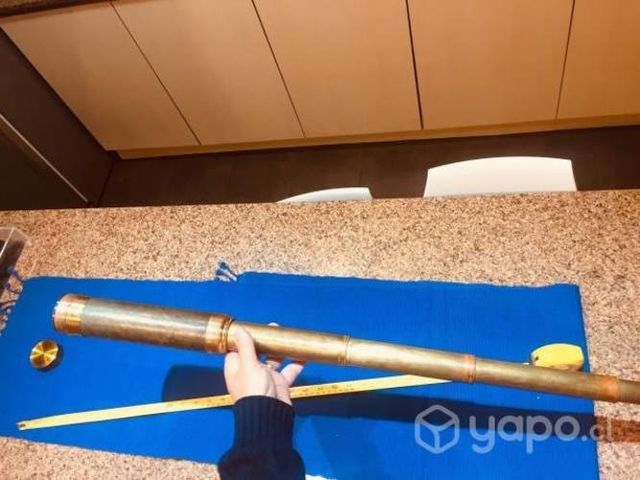 Antiguo Gran Catalejo Telescopio De Bronce 92 Cm