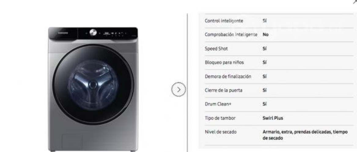 Lavadora samsung dispensador autmatico 20 kg