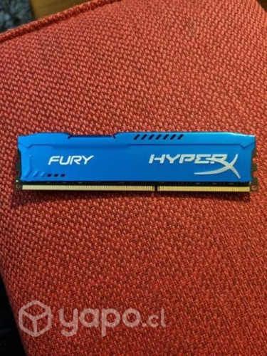 Memoria RAM DDR3, 8GB PC GAMER 4 Unidades FURY HIP