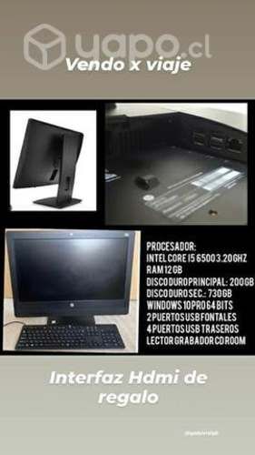 Computador Todo en uno HP 12 GB RAM
