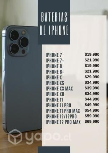 Baterías de iphone