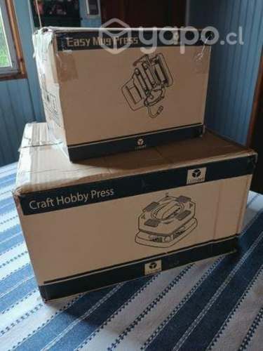 Plancha transferencia térmica + accesorio tazones