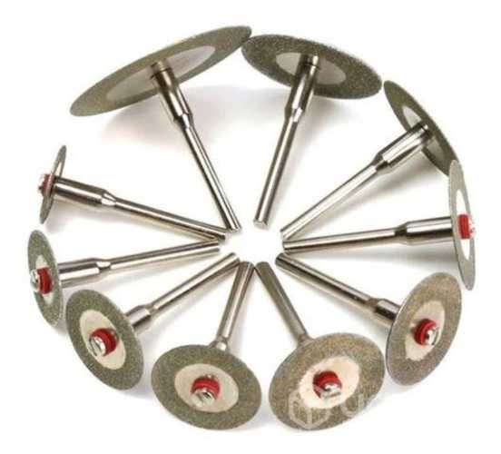 Set 10 discos corte diamante abrasivos dremel acce