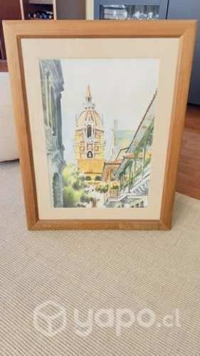 Cuadro decorativo con lámina de Cartagena