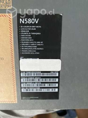 Notebook gamer i5 gtx 1050 precio conversable