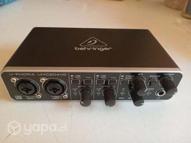 Interfaz Audio Behringer U-phoria Umc204hd Audioph