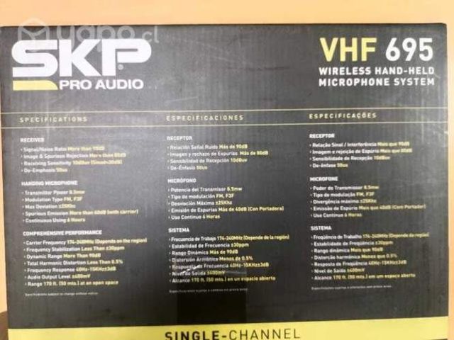 Micrófonos SKP VHF 695
