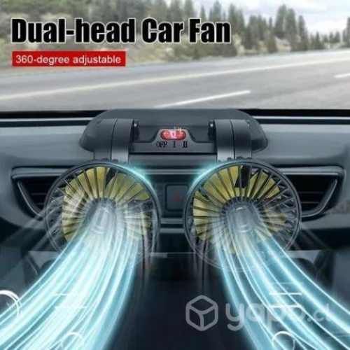 Mini Ventilador Usb Doble Sobremesa 5 Aspas Portat