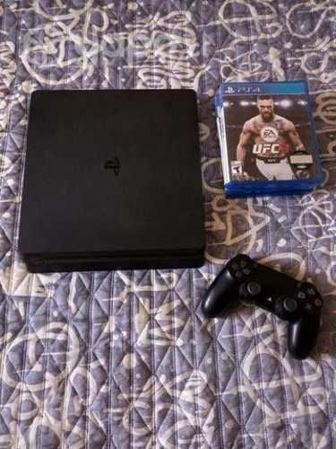 Ps4 Slim 500gb + 1 mando + 3 juegos