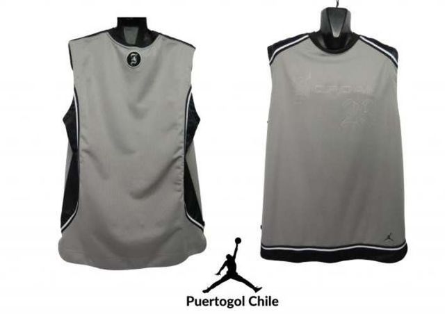Camiseta Basquetbol Marca Jordan Talla L Color Gri