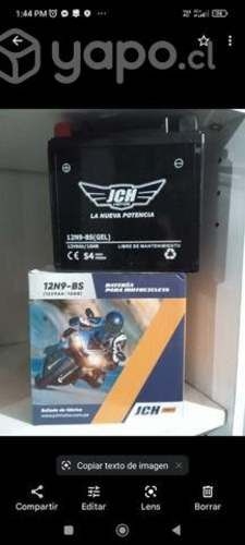 Repuesto moto bateria