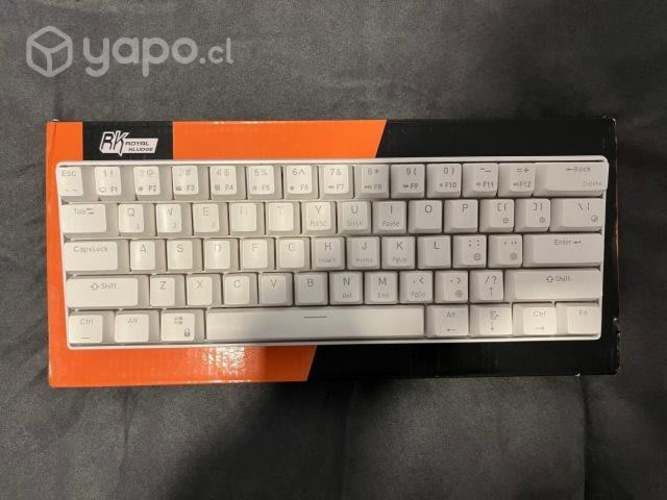 Teclado Royal Kludge RK61 (Blanco) (Precio convers
