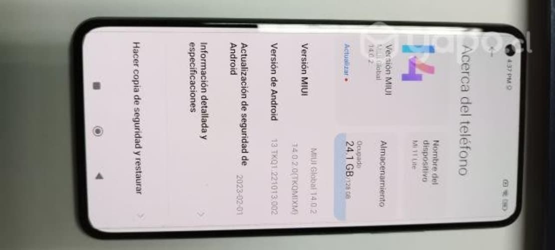 Celular xiaomi mi 11 lite