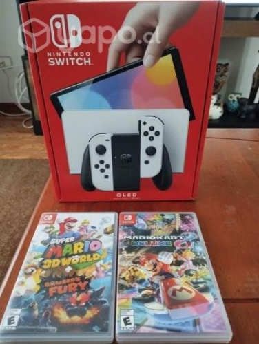 Switch Oled Nueva + 2 juegos