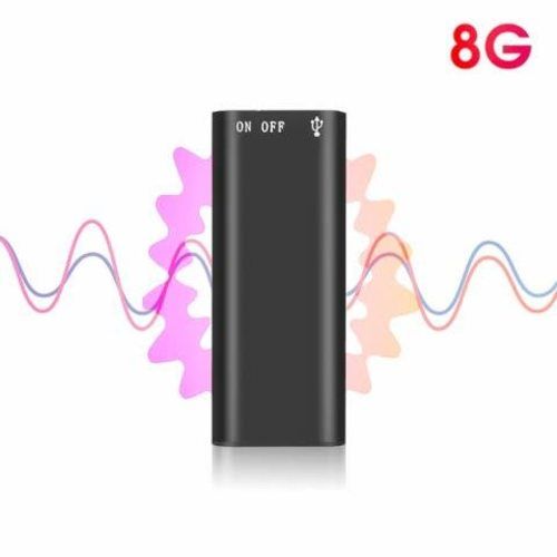 Mini Grabadora Voz Audio Digital MP3 USB WAV 8Gb