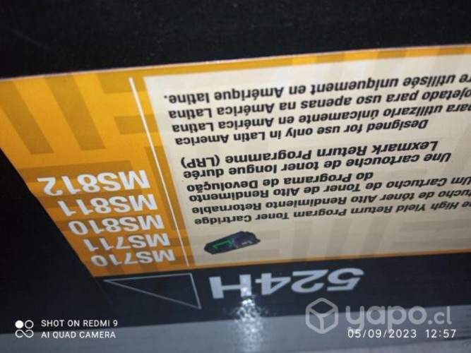 Toner Lexmark diversos modelos originales