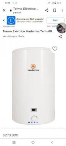 Termos eléctricos Mademsa 80 lts