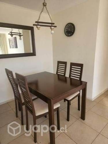 Mesa color cafe con extensión