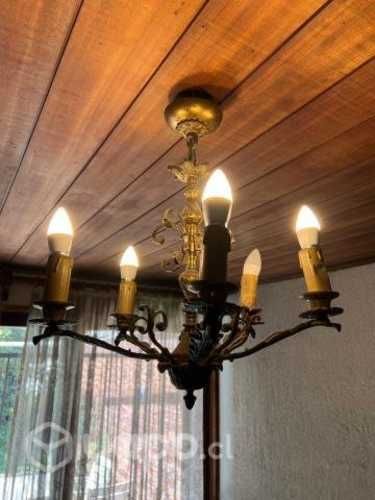 Lampara bronce colgante