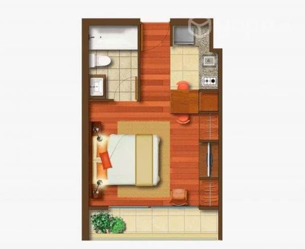 Se arrienda studio a pasos metro irarrazaval