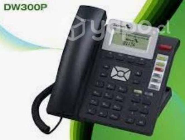 Telefono denwa dw-300p ip poe voip 2 líneas