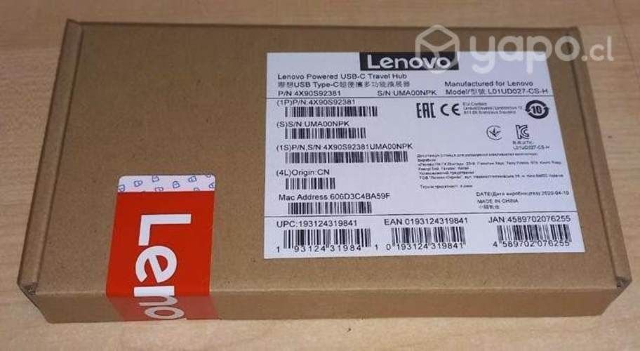 Docking Lenovo travel hub Usb tipo C