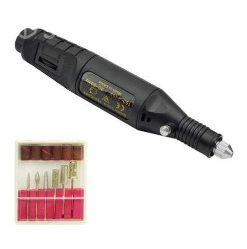 Torno para uñas multiuso con 6 puntas intercambiab