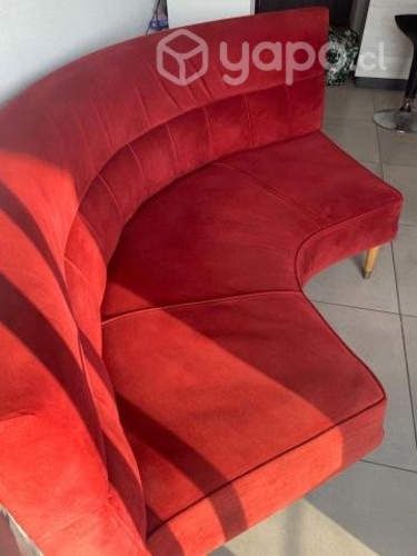 Sillon felpa rojo