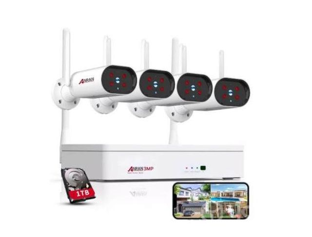 Kit Cámaras De Seguridad Inalámbricas Nvr 1tb 3mp