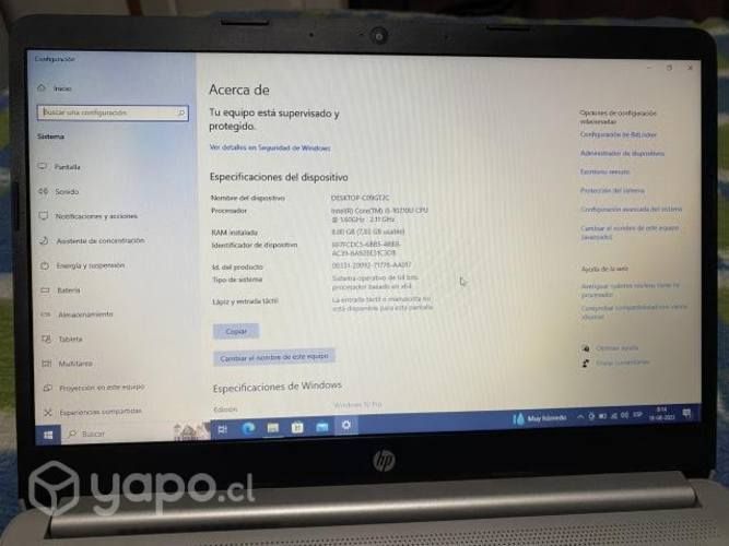 Notebook Semi Nuevo HP 348 10Gen