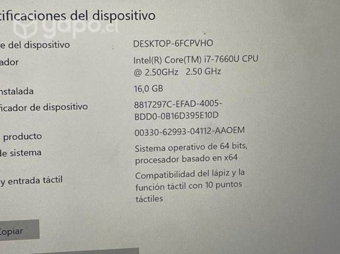 Surface pro 5 generacion