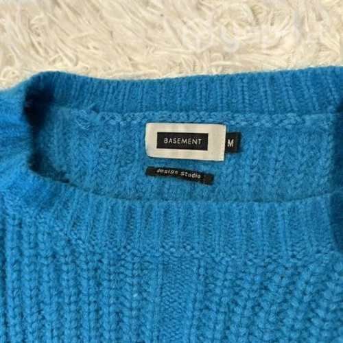 Sweater Celeste M lana gruesa