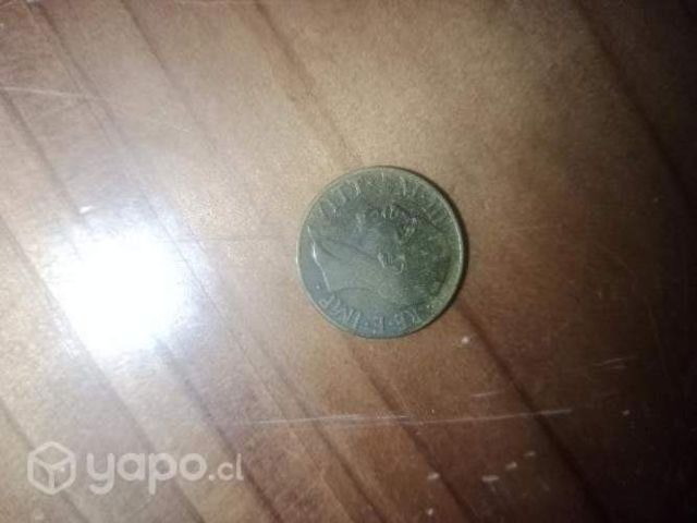 Moneda italiana 10 centésimos del año 1940