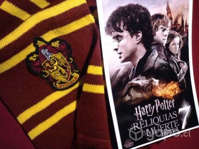 Bufanda Harry Potter Griffindor Bordada y póster