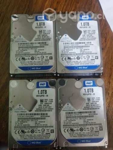 Discos WD 1TB 2.5 10 mil c/u