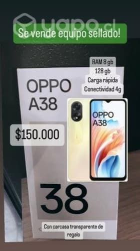 Celular oppo A 38
