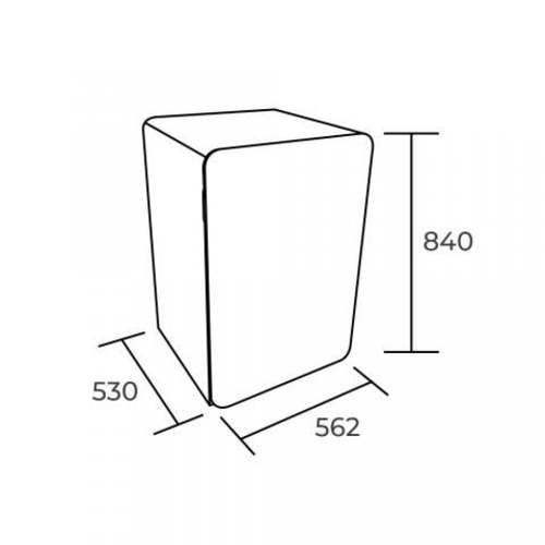 Frigobar Retro 116 Lts. Negro MAIGAS