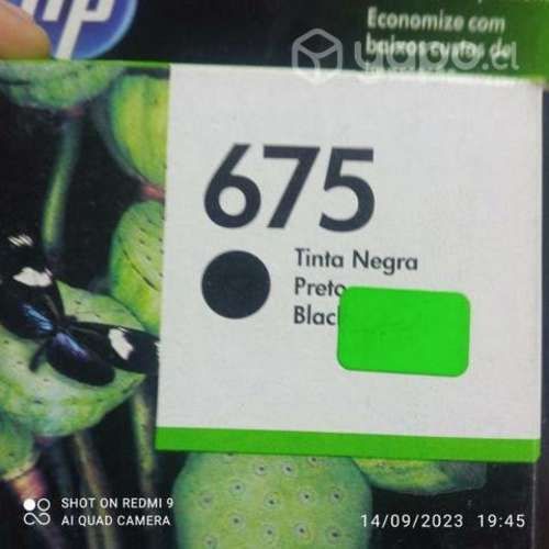 Tinta HP 675 black original