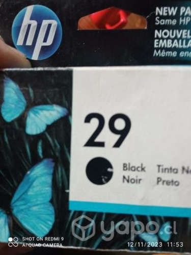 Tinta HP 29 black original