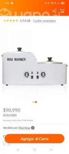 olla de cera depilatoria