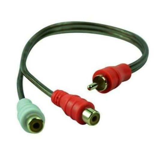 Rca cable y 1 machos 2 hembras