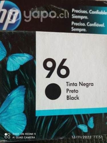 Tinta HP 96 black original de alta