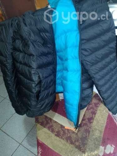 Parka de pluma reversible talla L