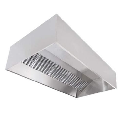 Campana industrial mural 2x1 mt. acero inoxidable